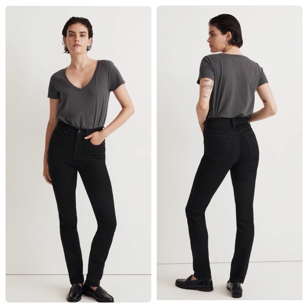 Madewell | Tall Stovepipe Jean Black Rinse Wash | 23 T